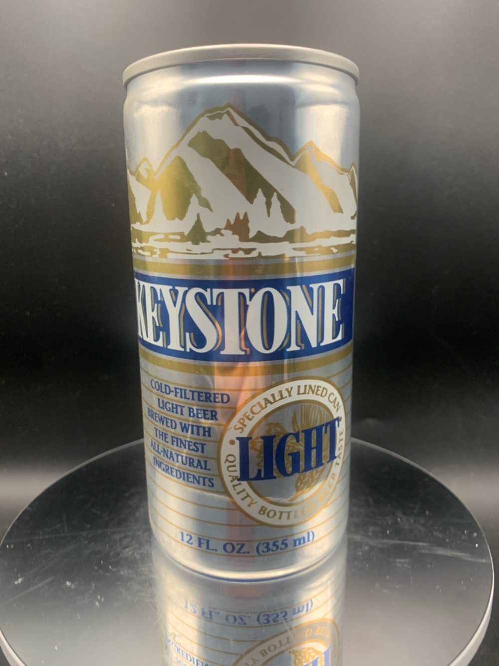 Vintage Beer Can Keystone Light Specially Lined Can Empty Aluminum Can